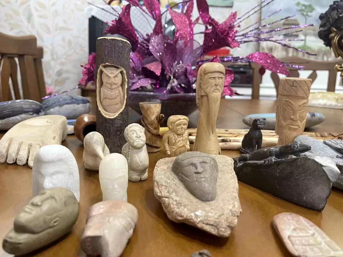 Meyve Bıçağıyla Sanat Yaratan Emekli