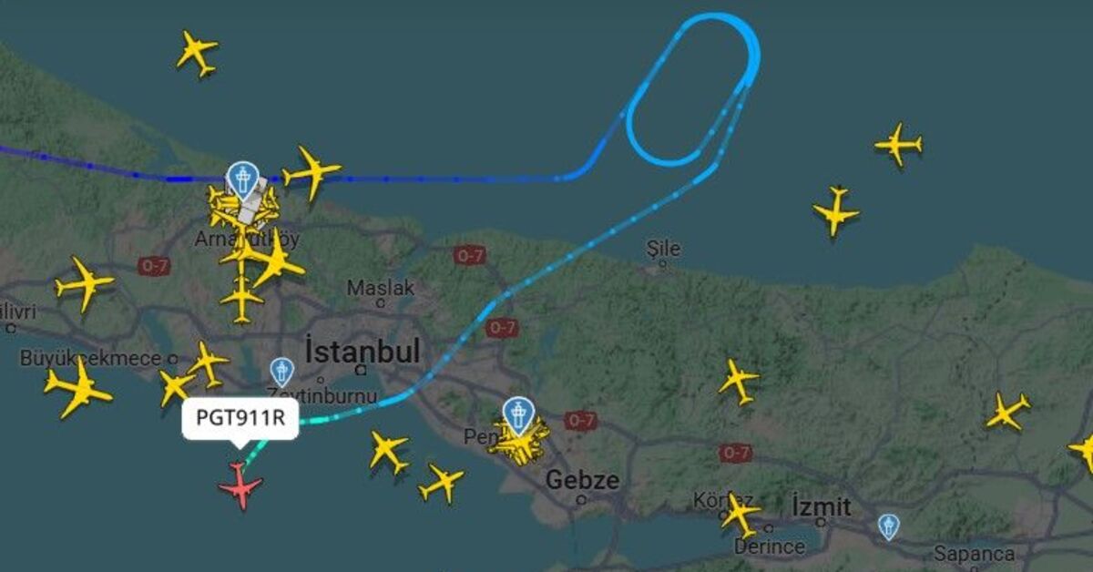 İstanbul’da uçaklar havada tur attı