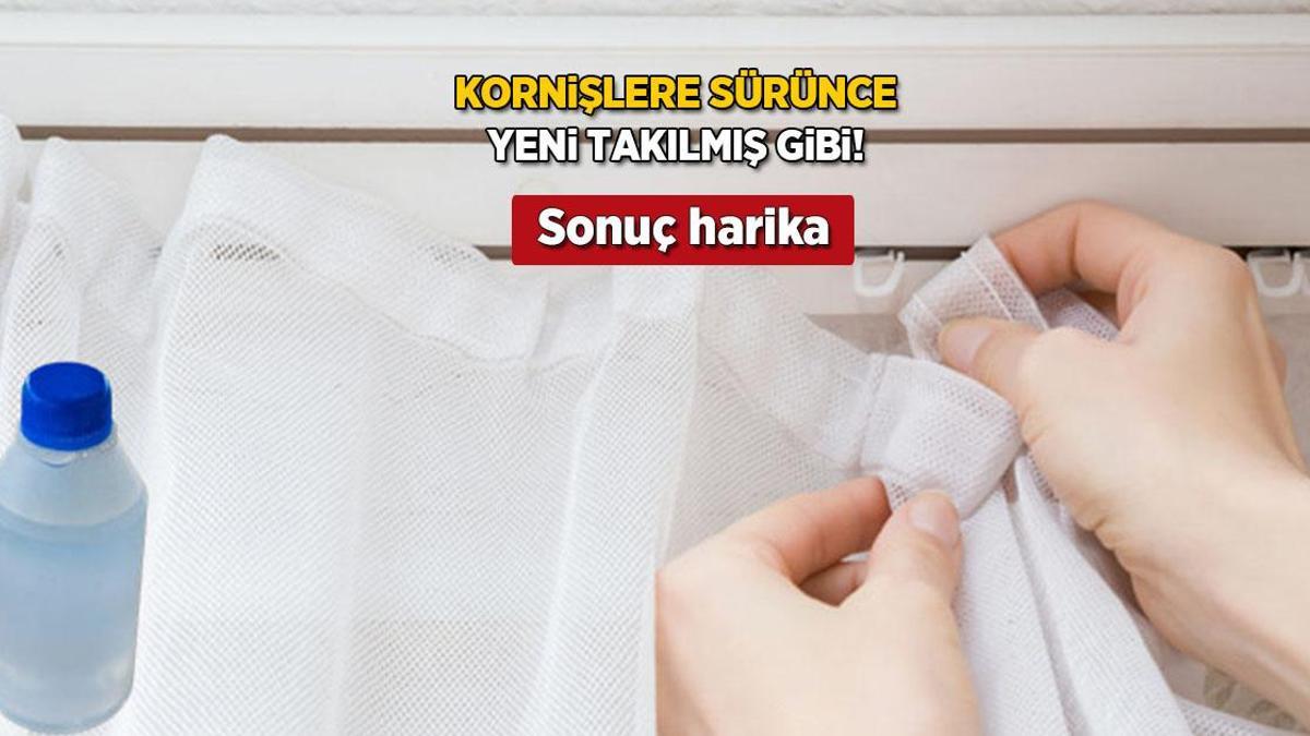 Boya, beyazlatıcı lüzumsuz! Beze döküp sararan kornişe sürün, parlayacak